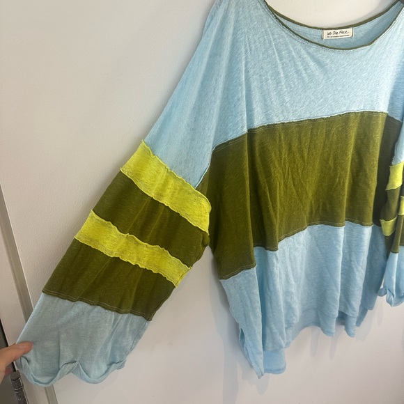 Free People Bobbi Striped Oversized Tee - Picture 7 of 11